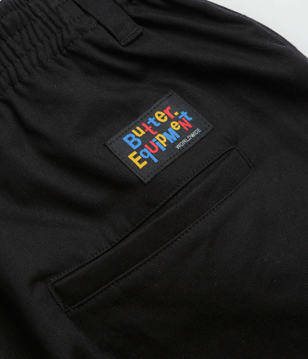 Butter Goods Wide Leg Pants - Black / Black