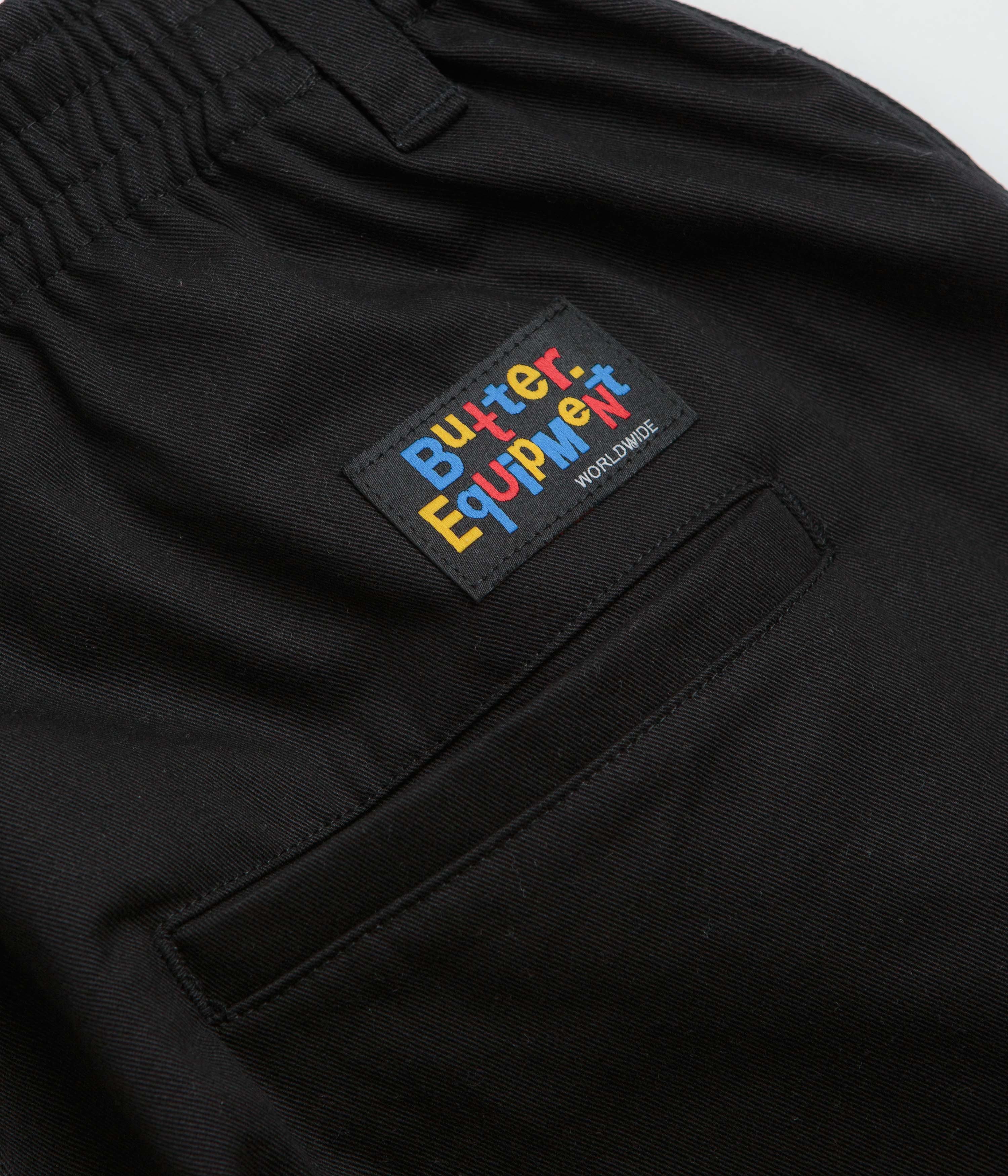Butter Goods Wide Leg Pants - Black / Black