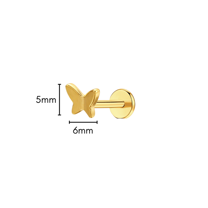 Butterfly Flat Back Stud