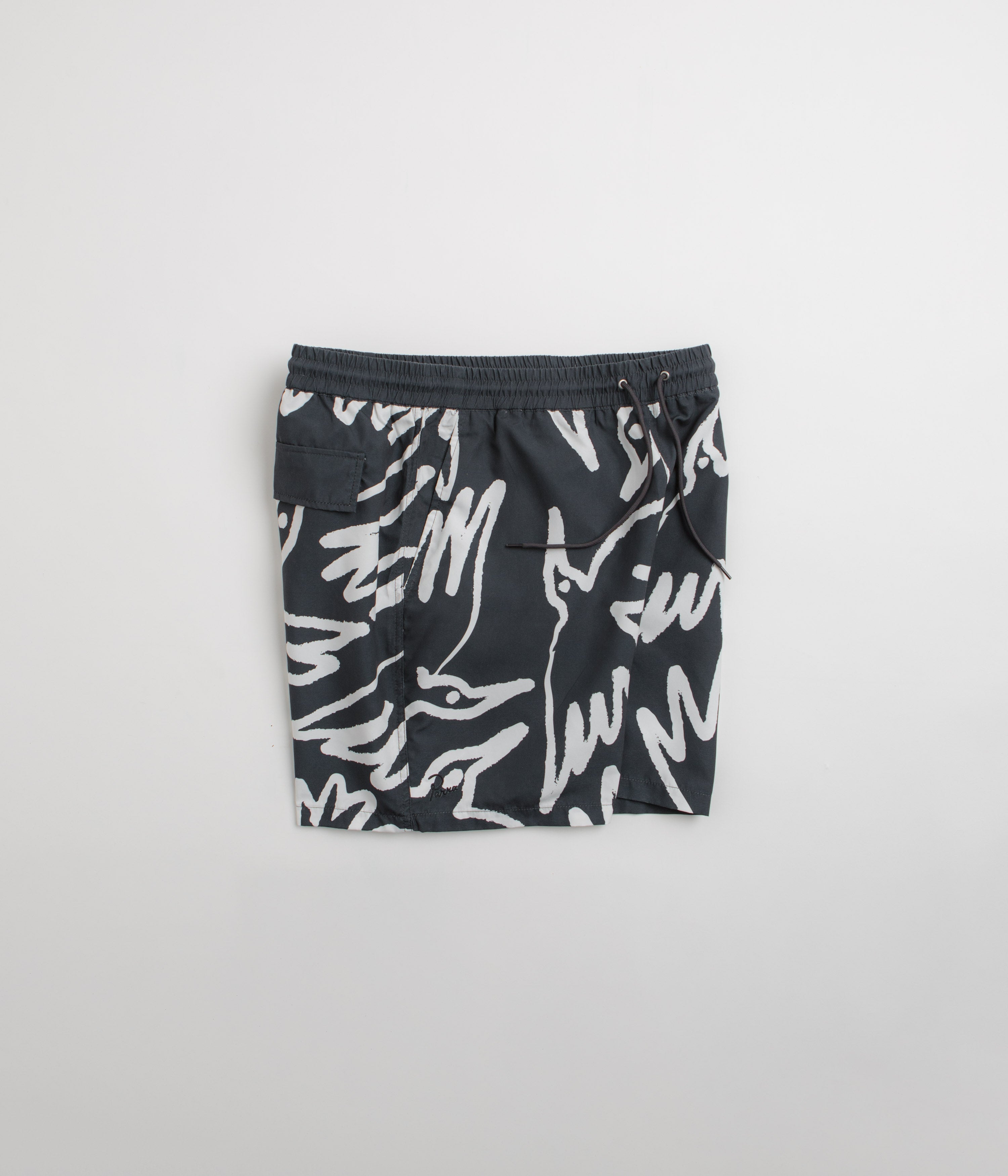 by Parra Birds Fly Free Swim Shorts - Black