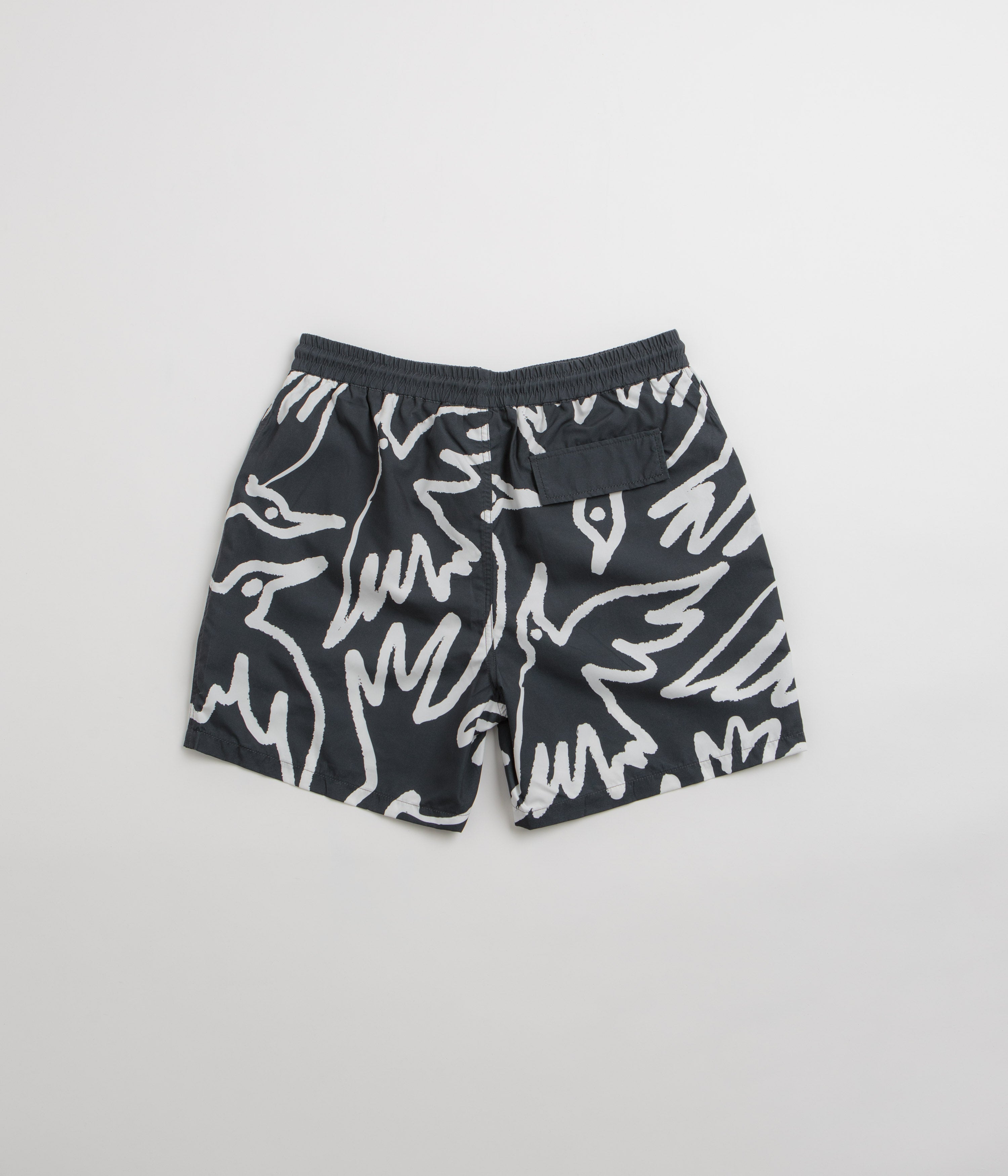 by Parra Birds Fly Free Swim Shorts - Black