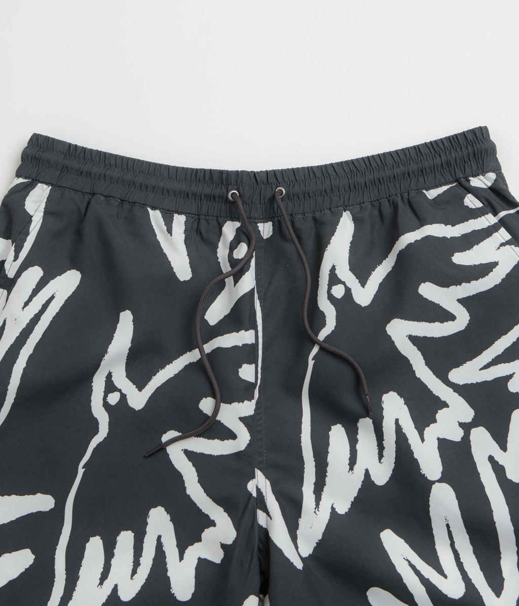 by Parra Birds Fly Free Swim Shorts - Black