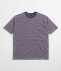 by Parra Crooked Stripe T-Shirt - Blue