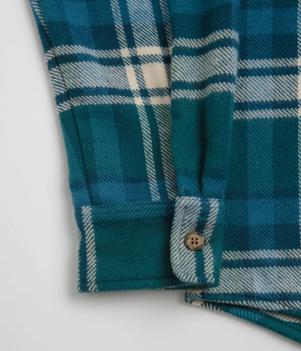 by Parra Crow Flannel Shirt - Pine Green