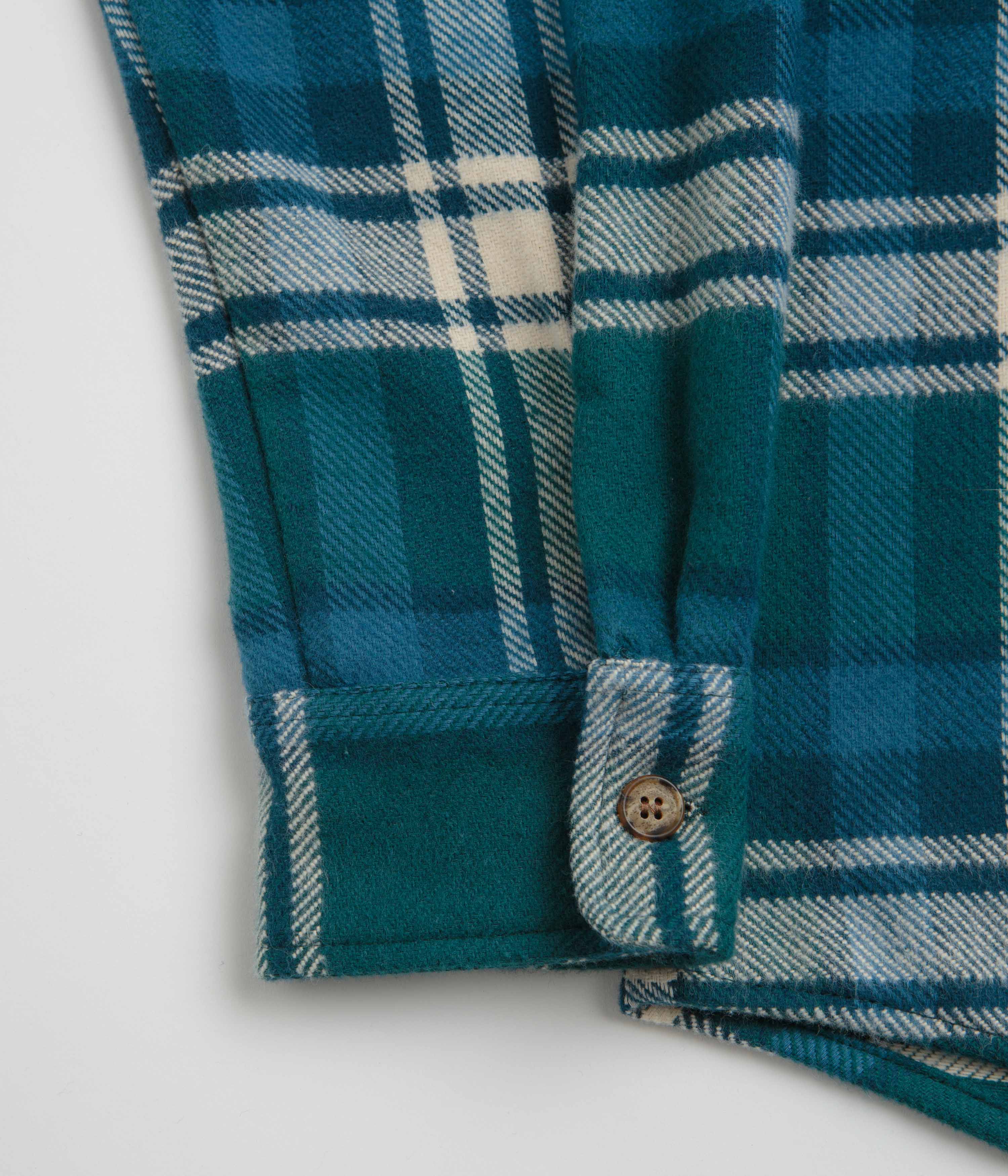 by Parra Crow Flannel Shirt - Pine Green