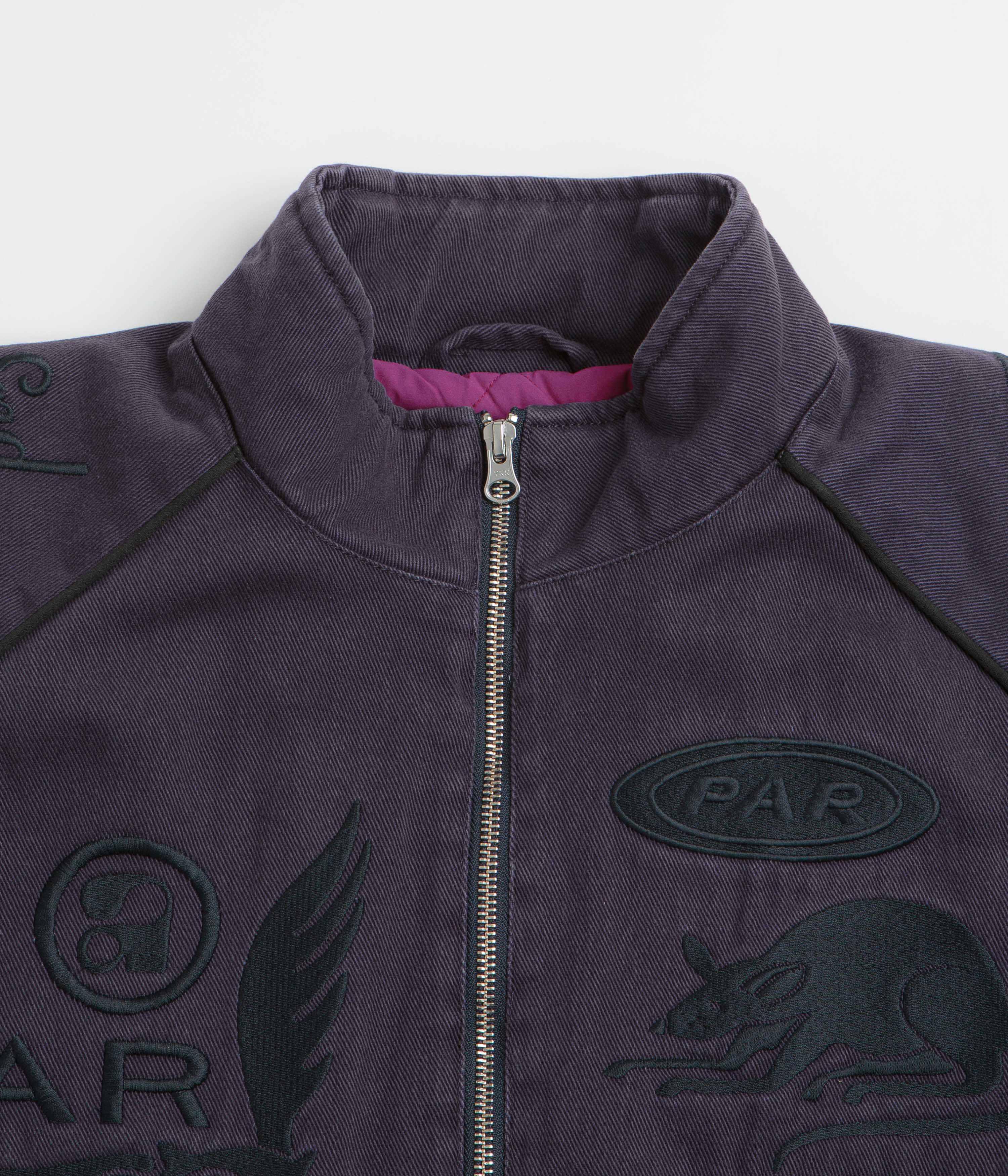 by Parra Owl Meets Rat Racing Jacket - Blue
