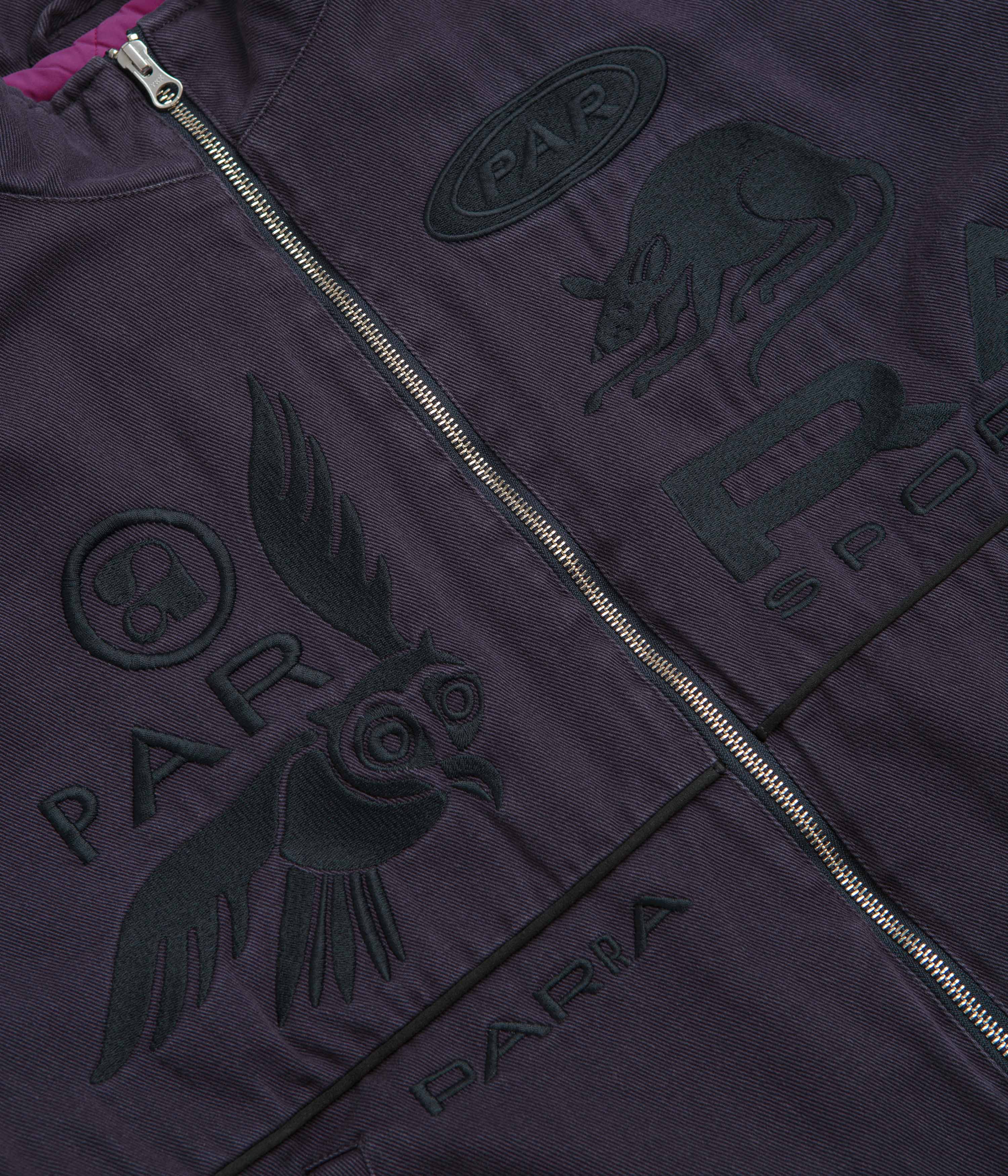 by Parra Owl Meets Rat Racing Jacket - Blue