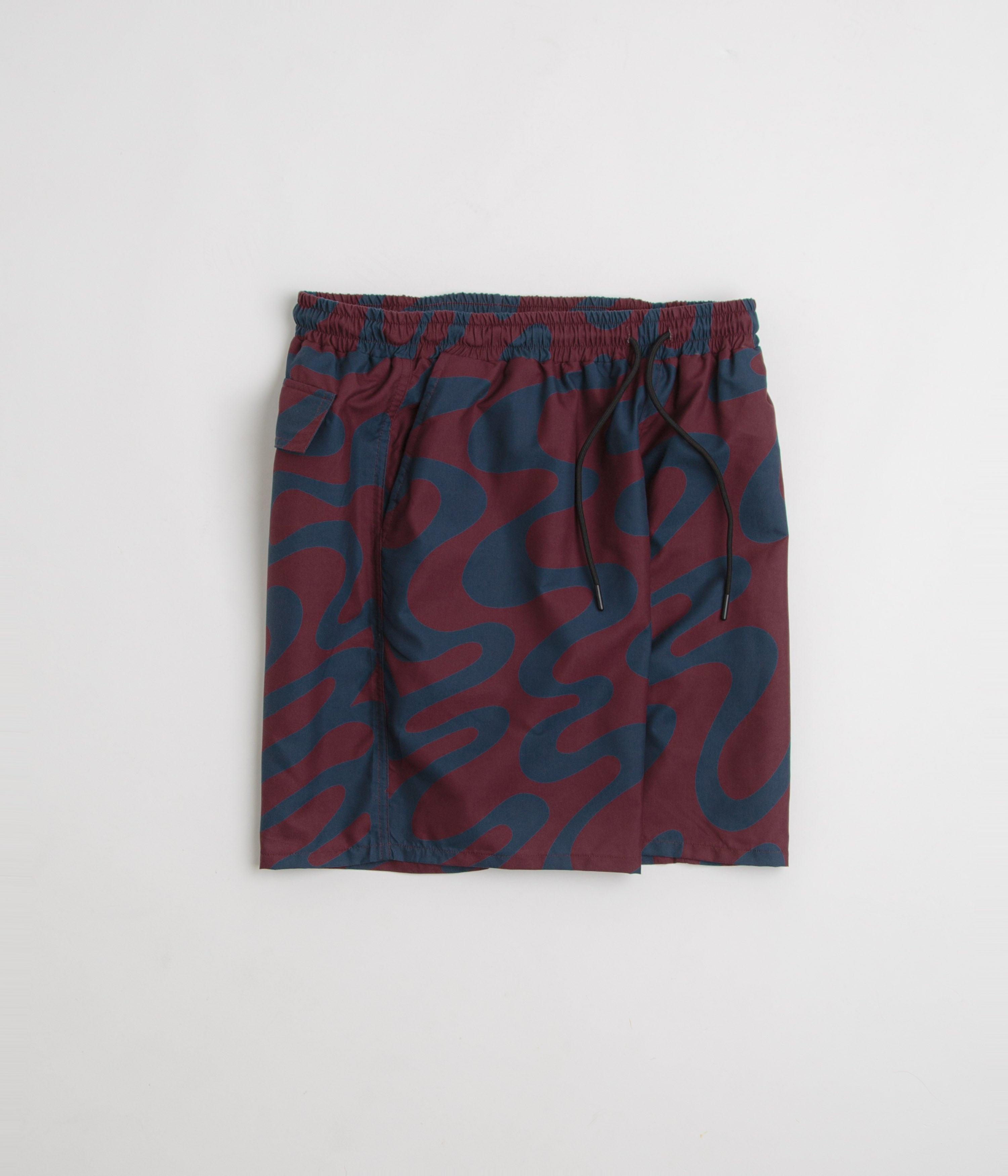 by Parra Splashed Swim Shorts - Burgundy