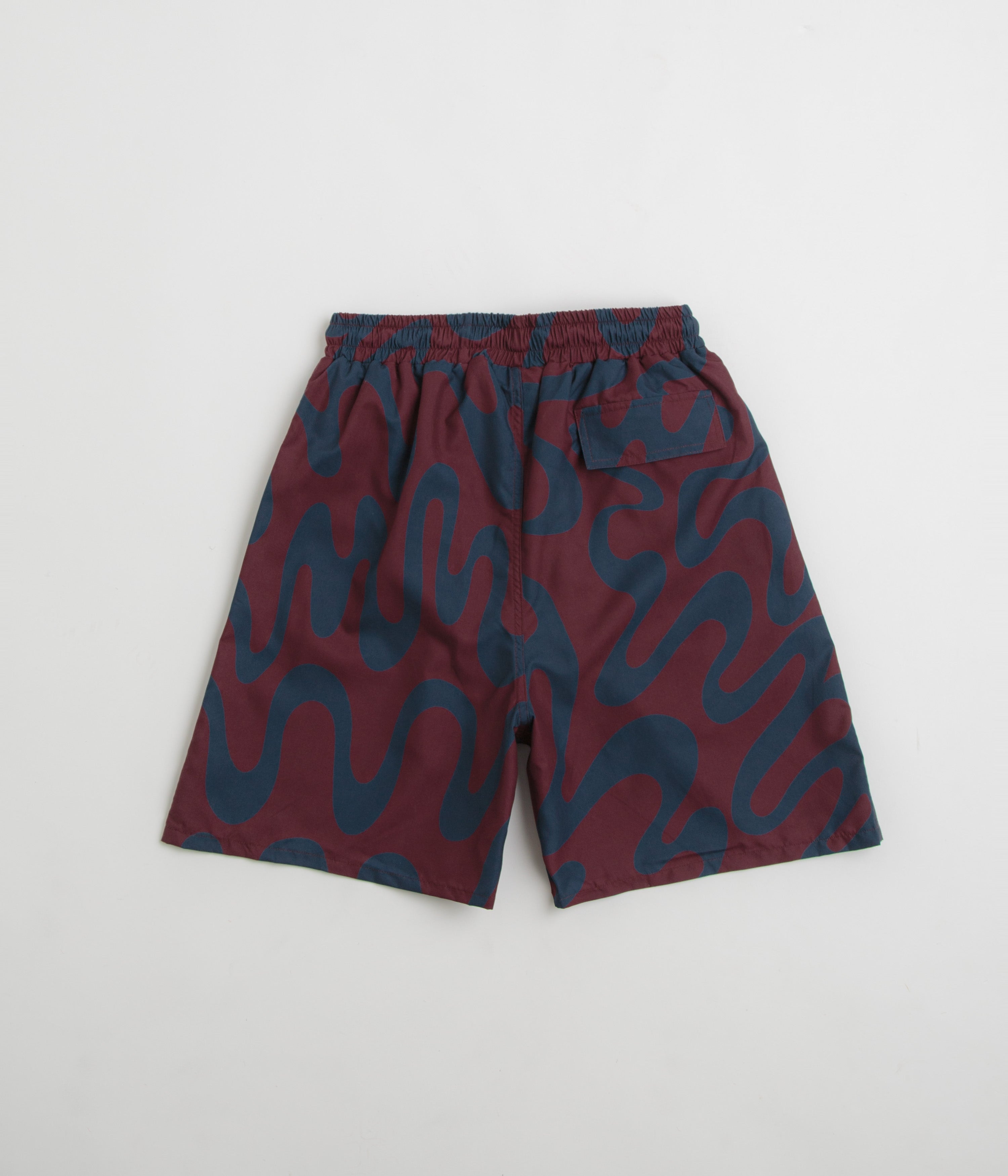 by Parra Splashed Swim Shorts - Burgundy