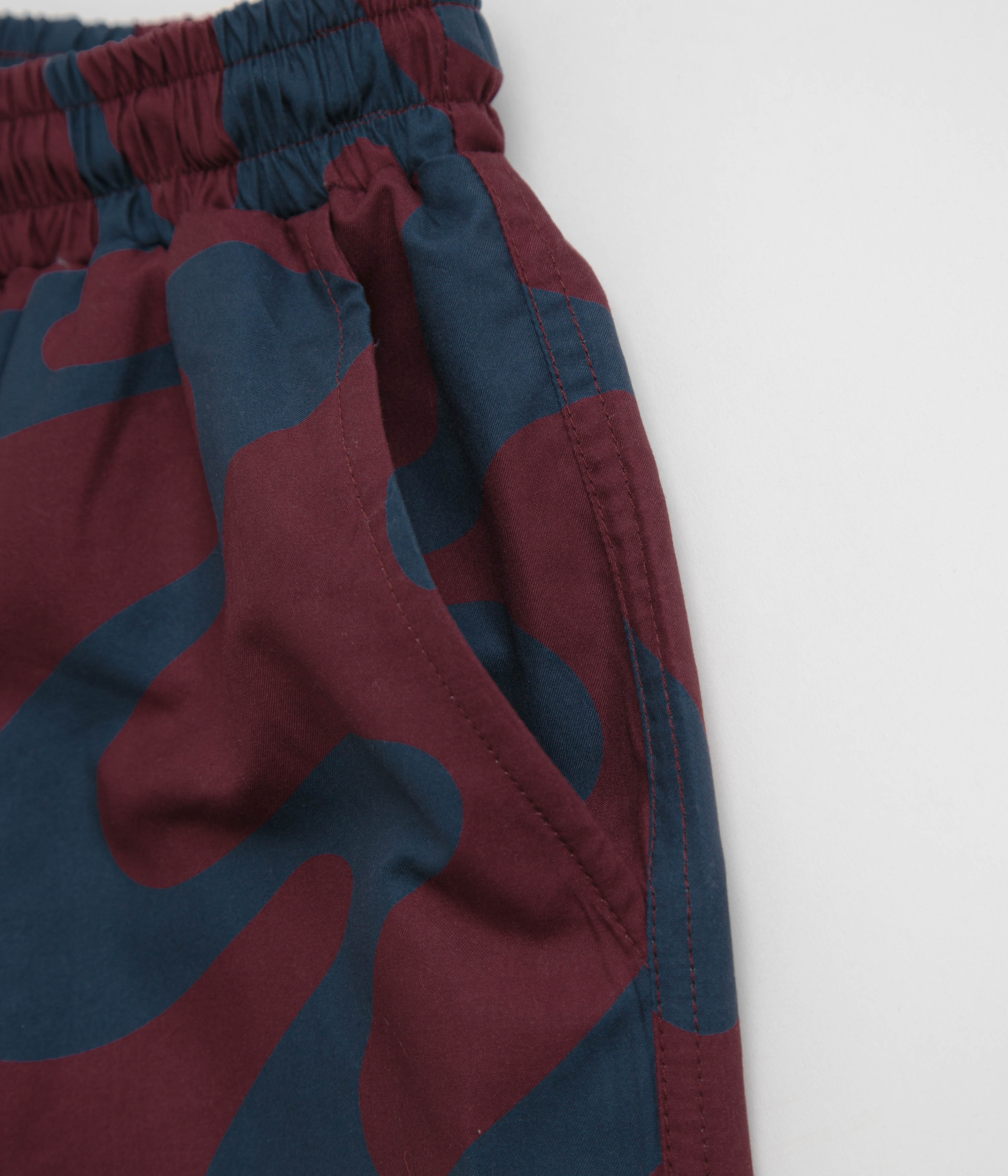 by Parra Splashed Swim Shorts - Burgundy