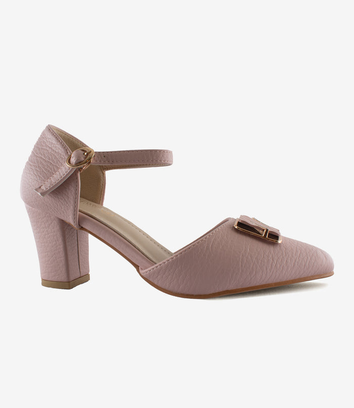 Camilla Pink – Slingback Block Heels for Women