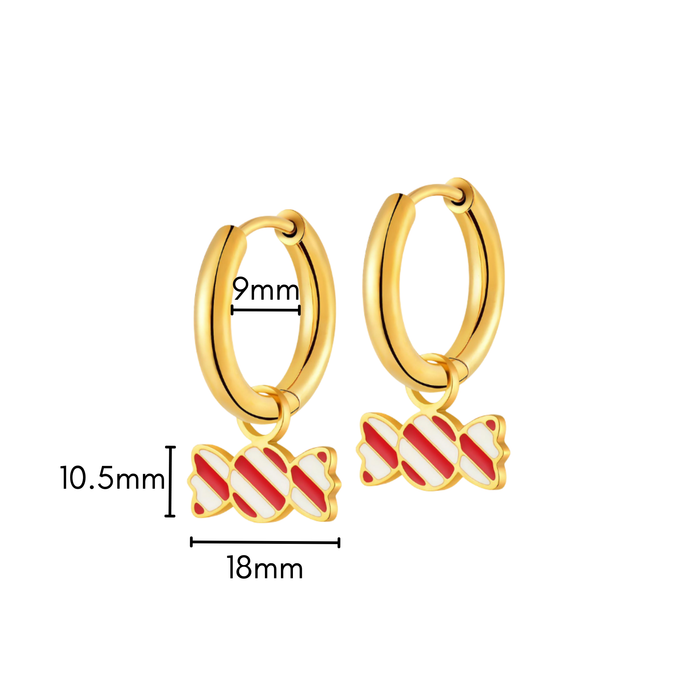 Candy Charm Hoops