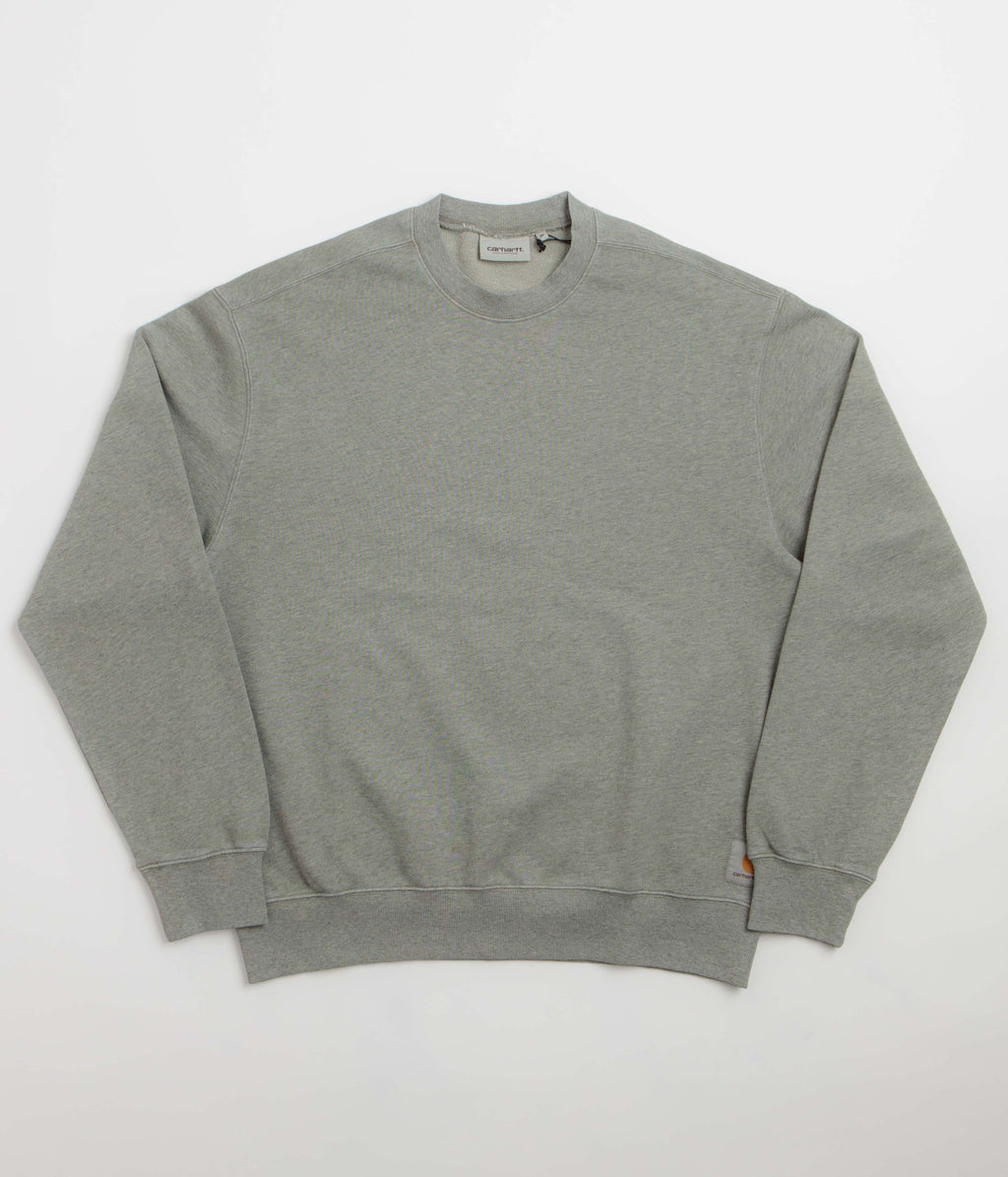 Carhartt Caspian Crewneck Sweatshirt - Shady Green Heather