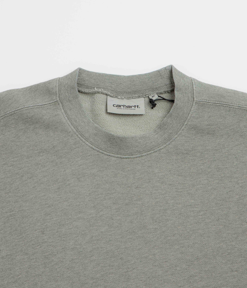 Carhartt Caspian Crewneck Sweatshirt - Shady Green Heather