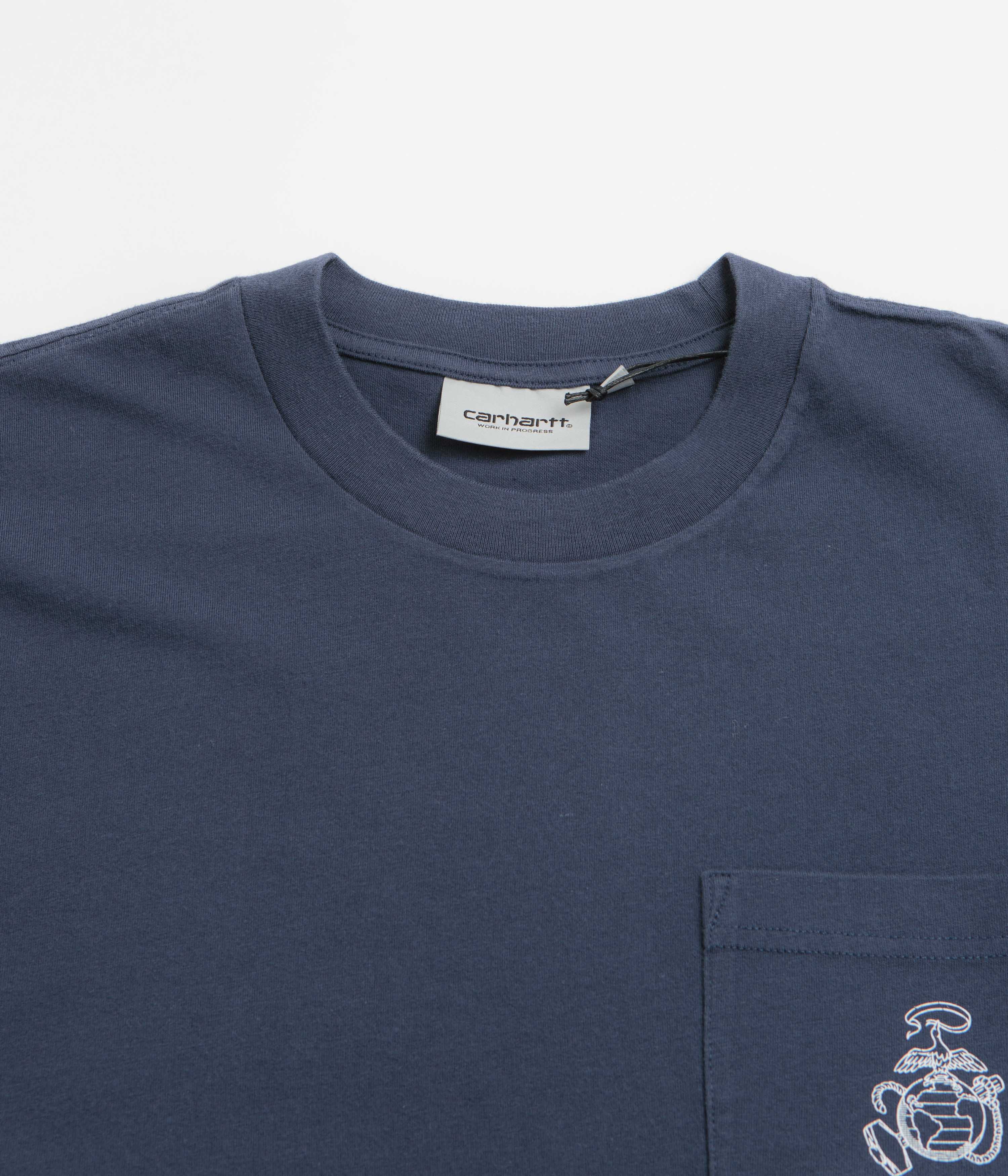 Carhartt Pond Corps Pocket T-Shirt - Blue