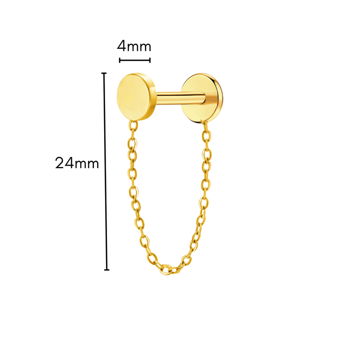 Chain Dot Flat Back Stud