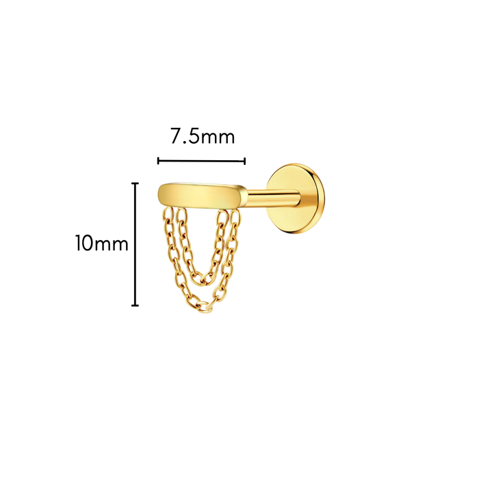 Chain Reaction Flat Back Stud
