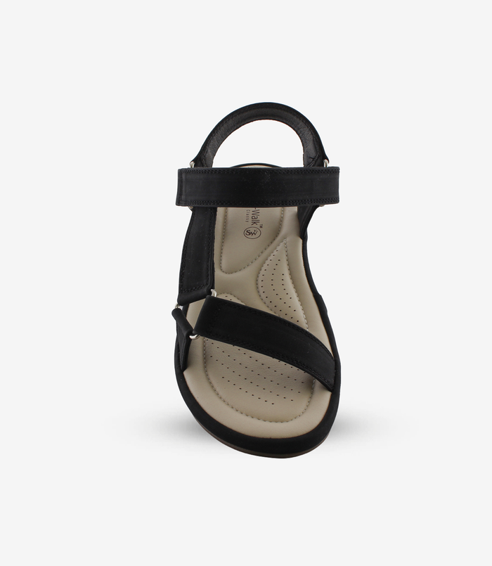 Chloe Black – Adjustable Comfort Sandals for Women