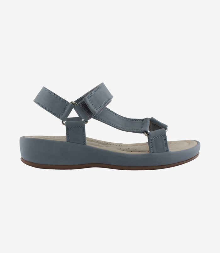 Chloe Blue – Adjustable Comfort Sandals for Women