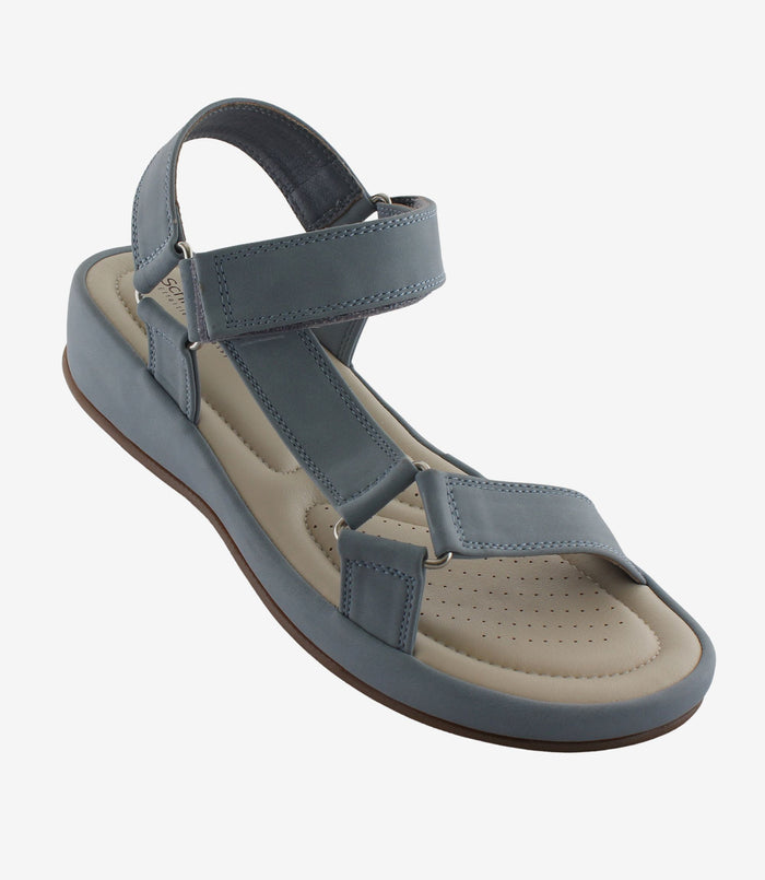 Chloe Blue – Adjustable Comfort Sandals for Women