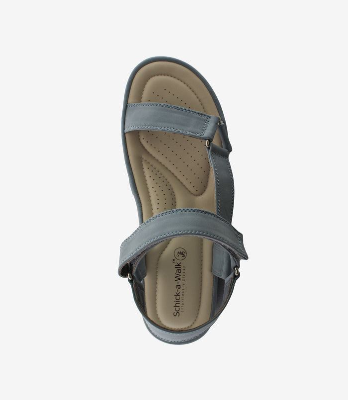 Chloe Blue – Adjustable Comfort Sandals for Women