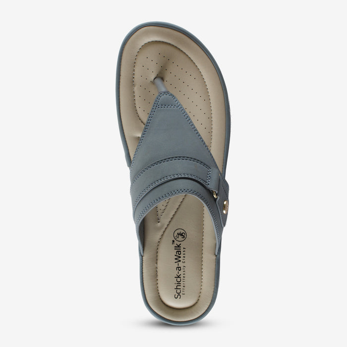 Chloe Blue Thong – Adjustable Comfortable Sandals for Women