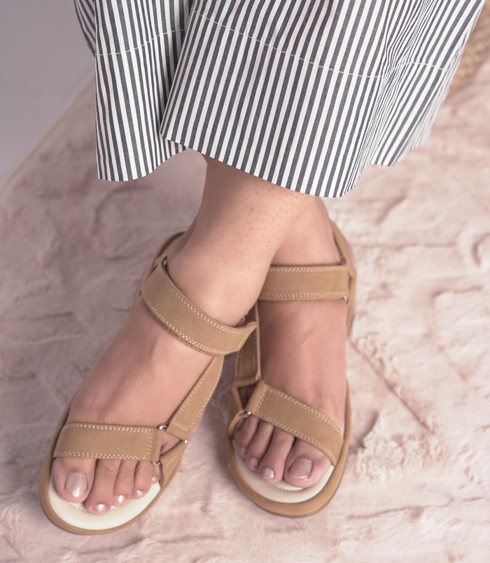 Chloe Tan – Adjustable Comfort Sandals for Women