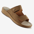 Chloe Tan Slides – Adjustable Comfortable Slides for Women