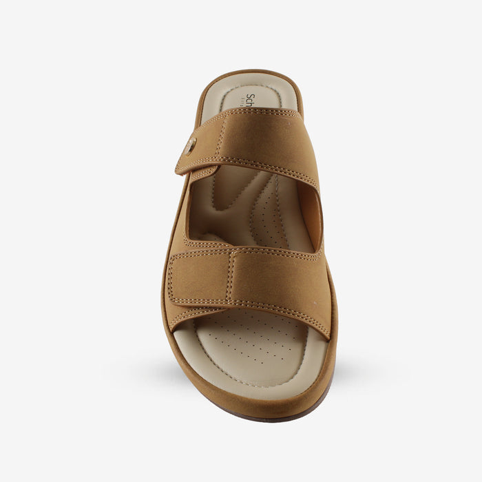 Chloe Tan Slides – Adjustable Comfortable Slides for Women