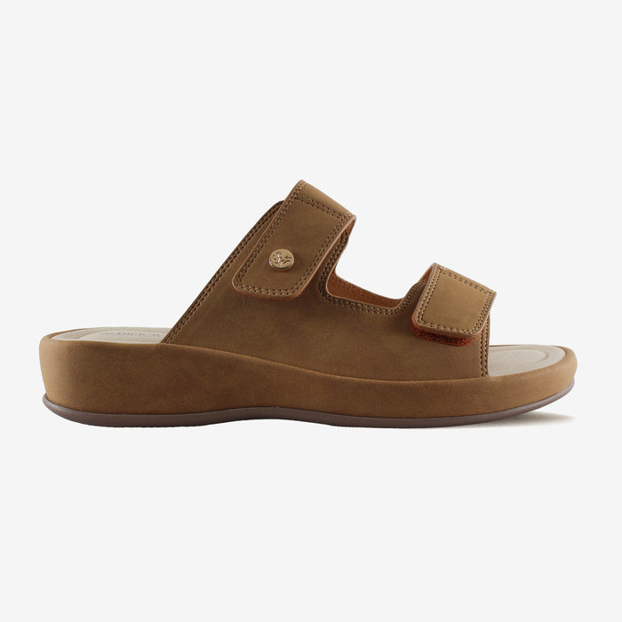 Chloe Tan Slides – Adjustable Comfortable Slides for Women