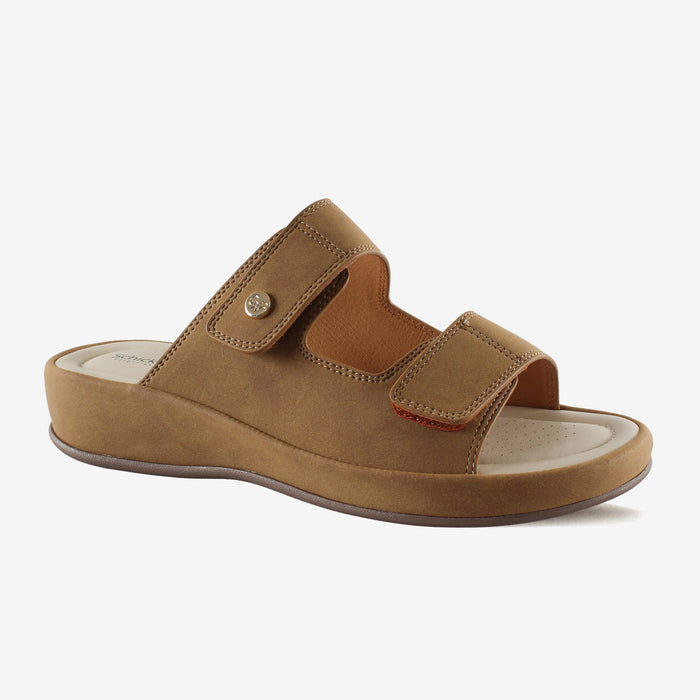Chloe Tan Slides – Adjustable Comfortable Slides for Women