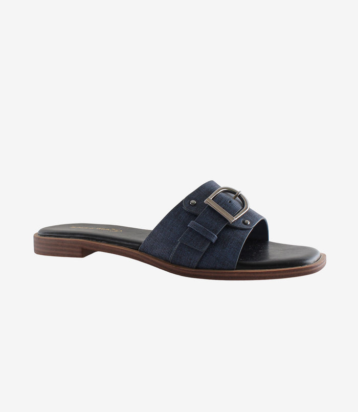 Cicilia Blue – Woven Flat Sandals for Women