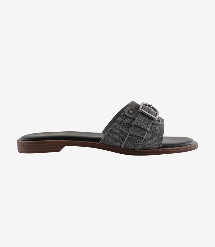 Cicilia Grey – Woven Flat Sandals for Women