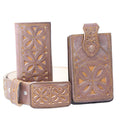 Cinto Charro Navajeado Cafe - RR Western Wear, Cinto Charro Navajeado Cafe