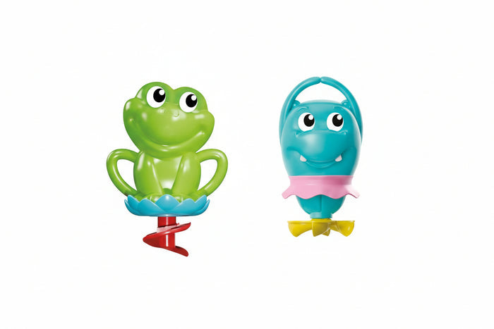 Clementoni Baby Badespielzeug – Meine ersten Badefreunde, 2-teilig (Frosch)