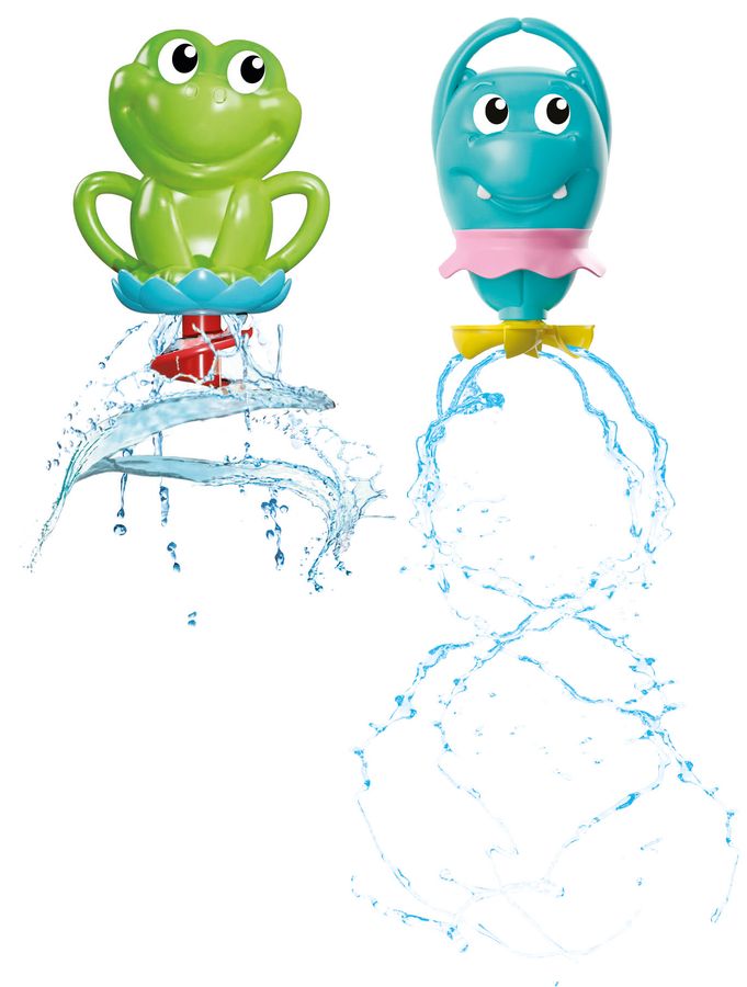 Clementoni Baby Badespielzeug – Meine ersten Badefreunde, 2-teilig (Frosch)