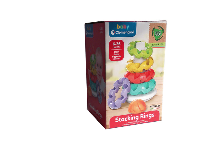 Clementoni Baby Stapelringe – Meine ersten Stapelringe, 7-teilig (ab 6 Monaten)