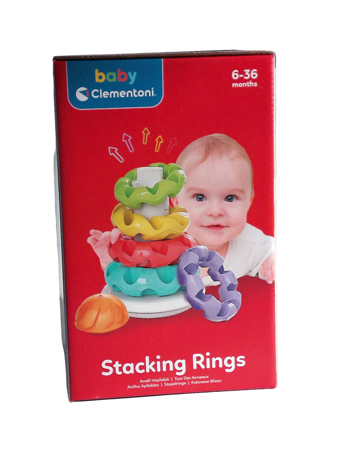 Clementoni Baby Stapelringe – Meine ersten Stapelringe, 7-teilig (ab 6 Monaten)
