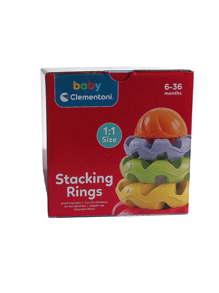 Clementoni Baby Stapelringe – Meine ersten Stapelringe, 7-teilig (ab 6 Monaten)
