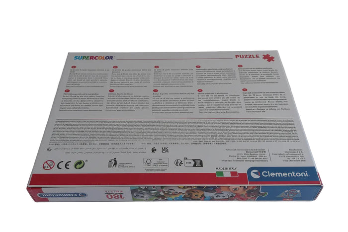 Clementoni Supercolor Puzzle – Paw Patrol, 180 Teile (ab 7 Jahren)