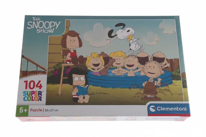 Clementoni Supercolor Puzzle – Peanuts Snoopy, 104 Teile (ab 6 Jahren)