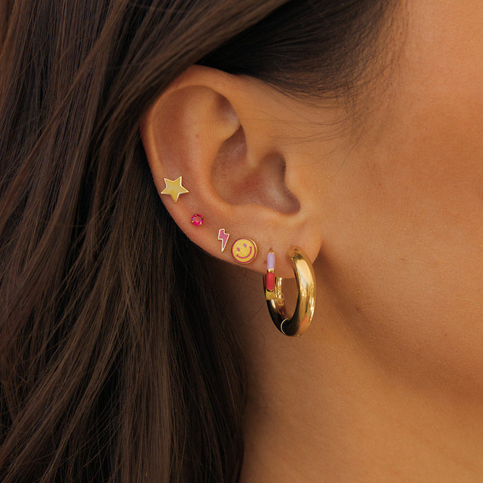 Colorblock Cutie Hoops