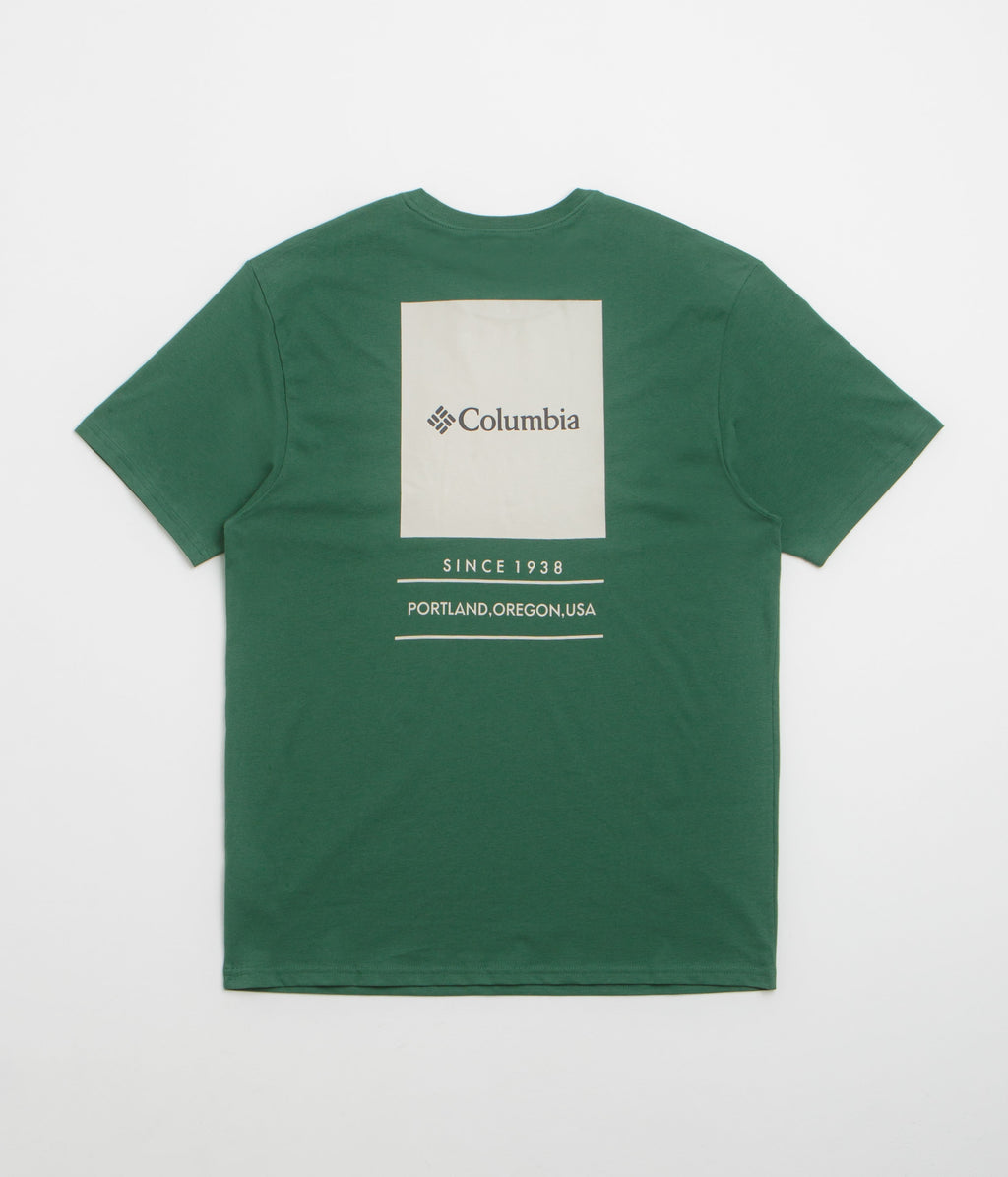 Columbia Barton Springs Graphic T-Shirt - Rain Forest / Dark Stone