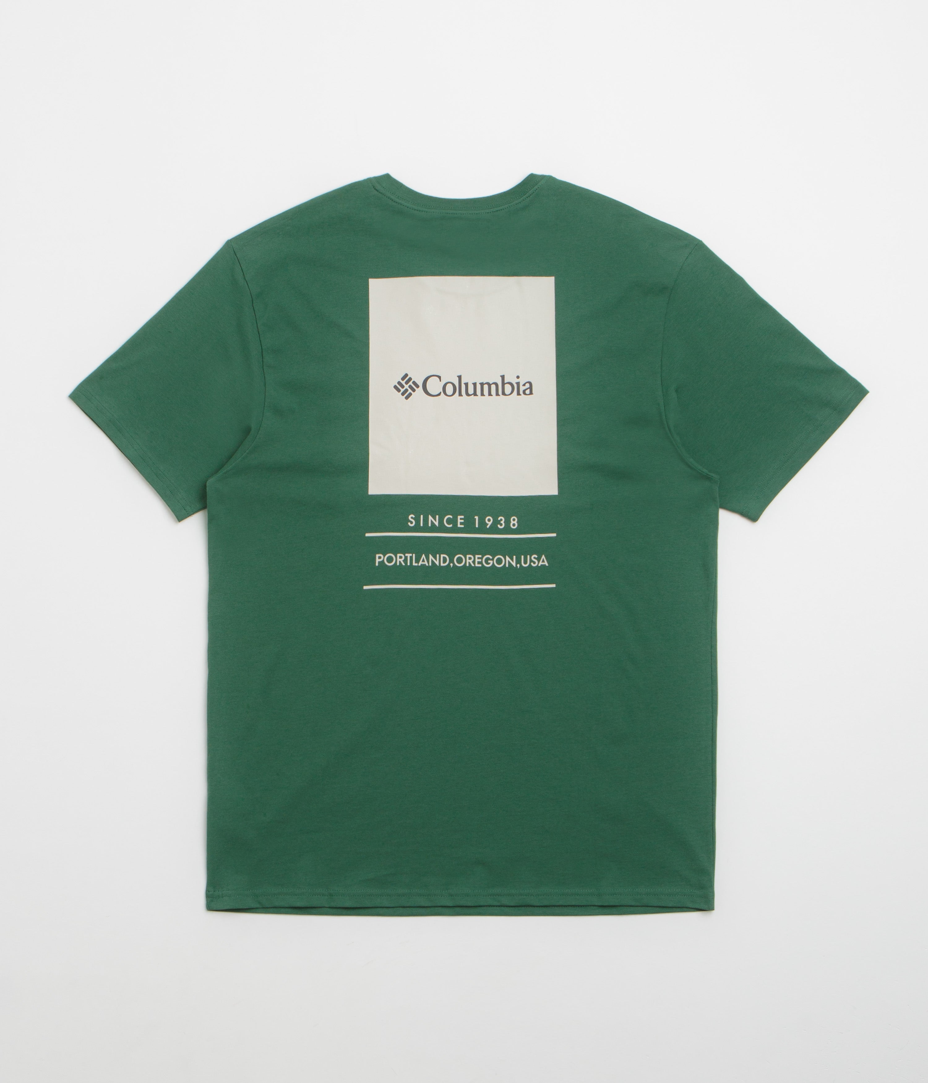 Columbia Barton Springs Graphic T-Shirt - Rain Forest / Dark Stone