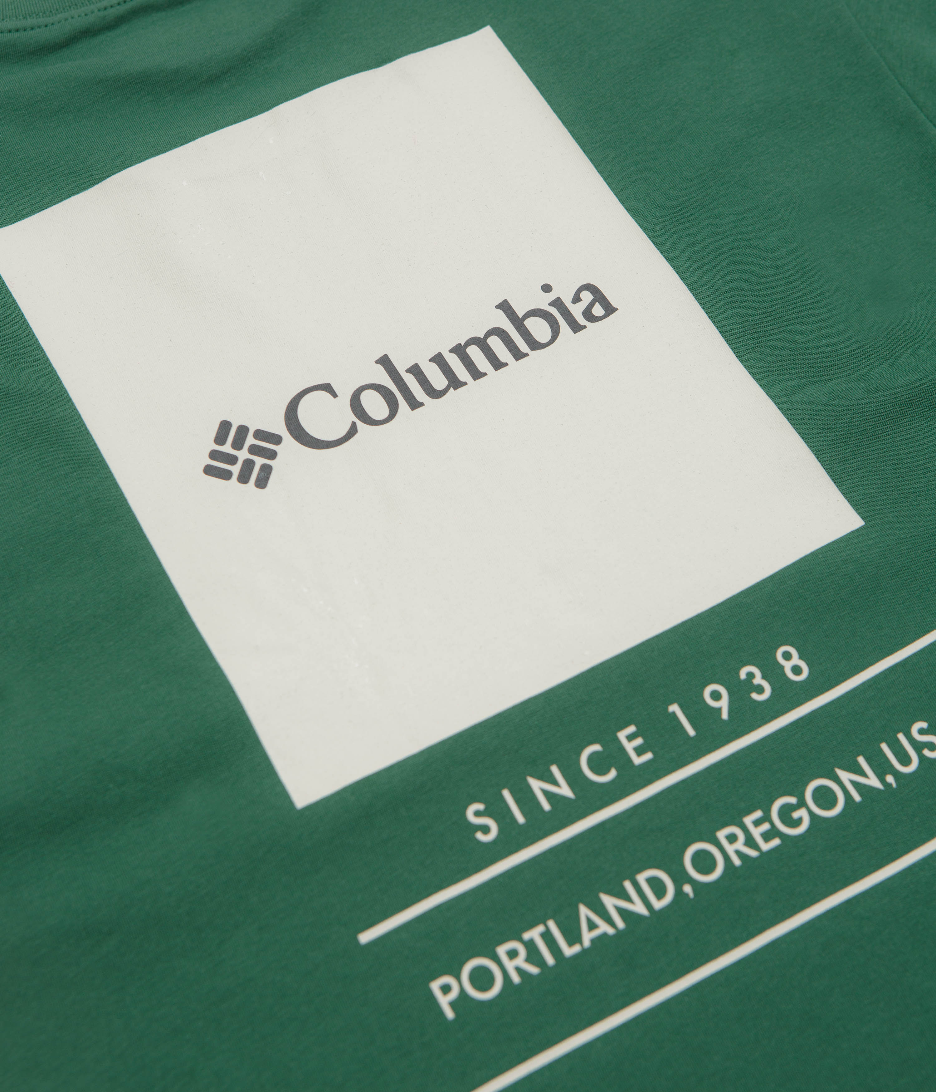 Columbia Barton Springs Graphic T-Shirt - Rain Forest / Dark Stone