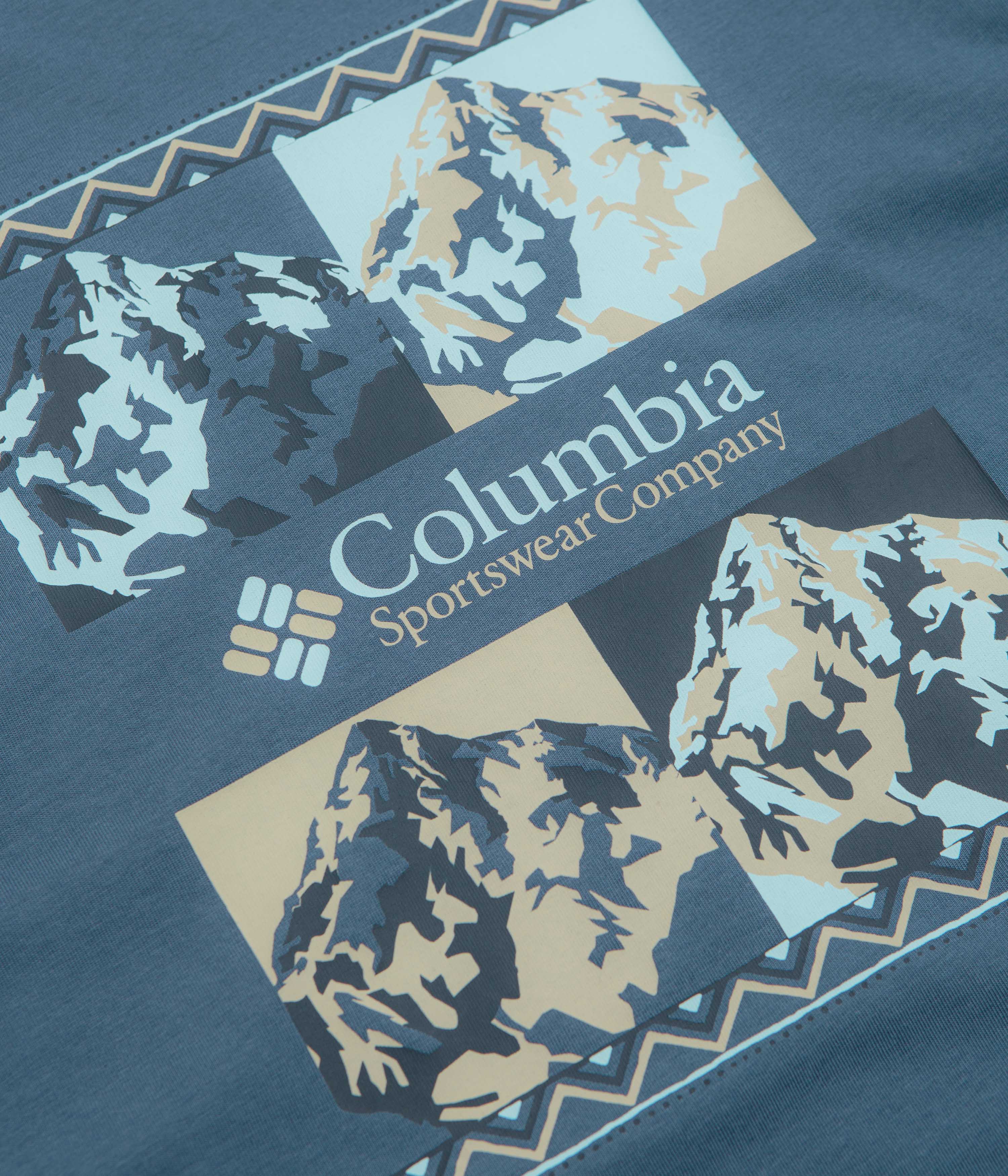 Columbia CSC Heavyweight Iconic T-Shirt - Dark Mountain / Repeated Peaks