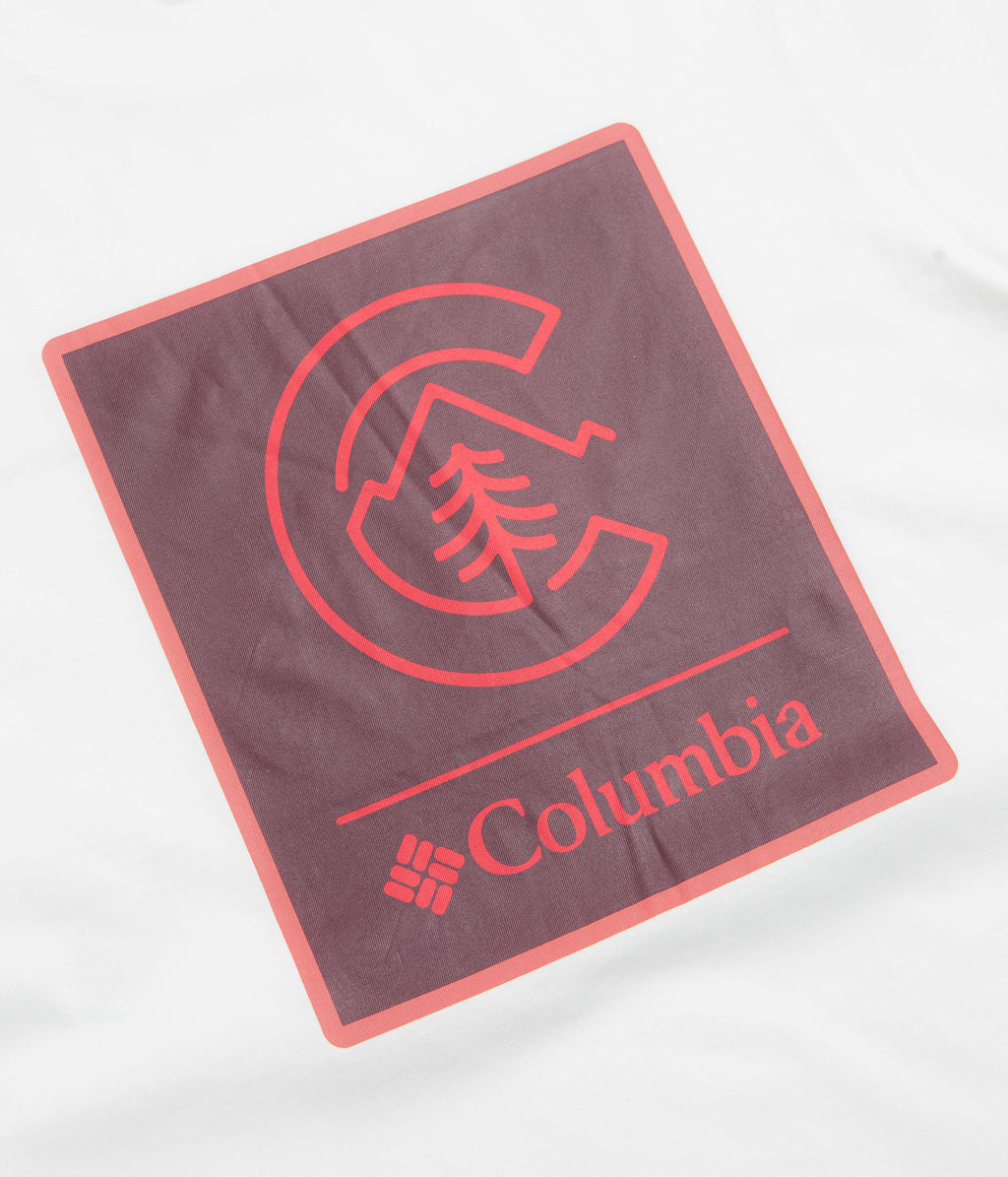 Columbia CSC Logo Back T-Shirt - White / Linework C Badge