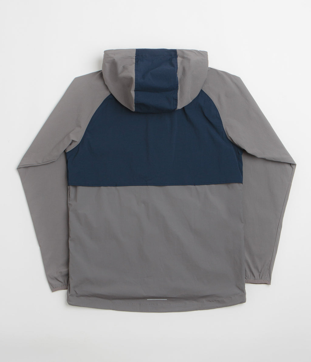Columbia Tech II Wind Full Zip Jacket - City Grey / Collegiate Navy