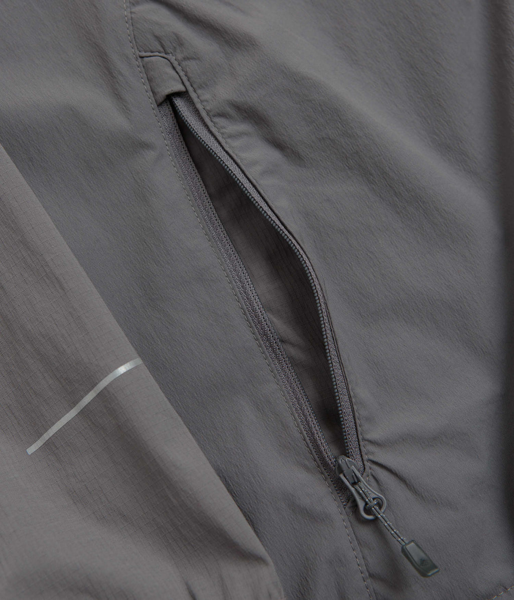 Columbia Tech II Wind Full Zip Jacket - City Grey / Collegiate Navy
