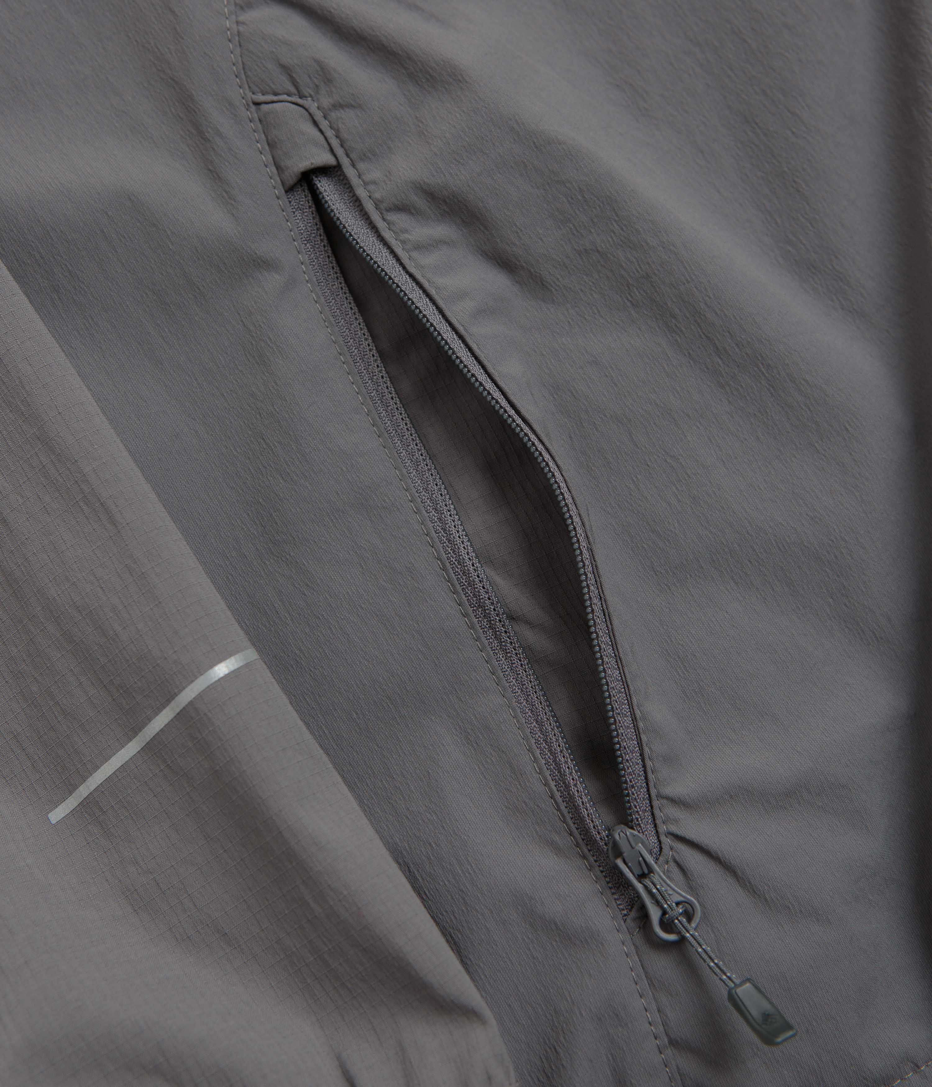 Columbia Tech II Wind Full Zip Jacket - City Grey / Collegiate Navy